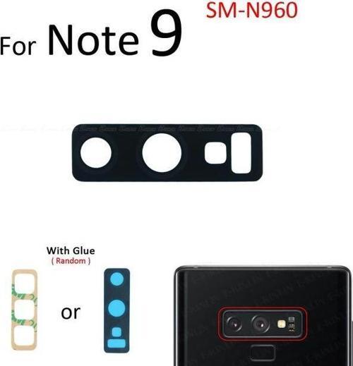 Samsung Galaxy NOTE 9 Arka Kamera Camı Lens Yapışkanlı