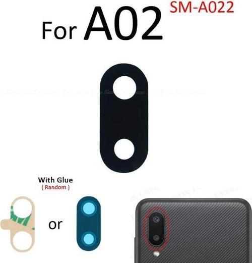 Samsung Galaxy A02 Arka Kamera Camı Lens Yapışkanlı