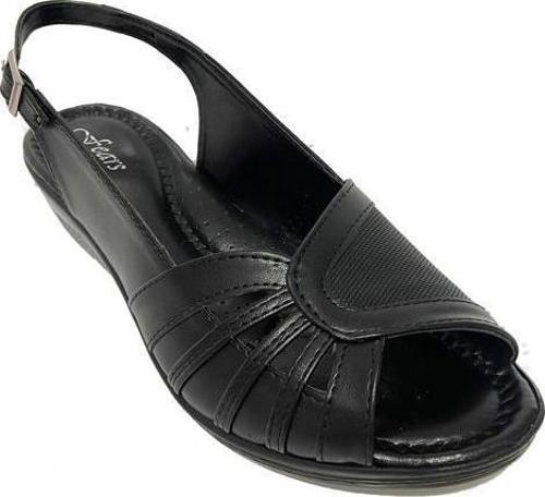 0056-24 Deri Trend Fashion Kadın Sandalet