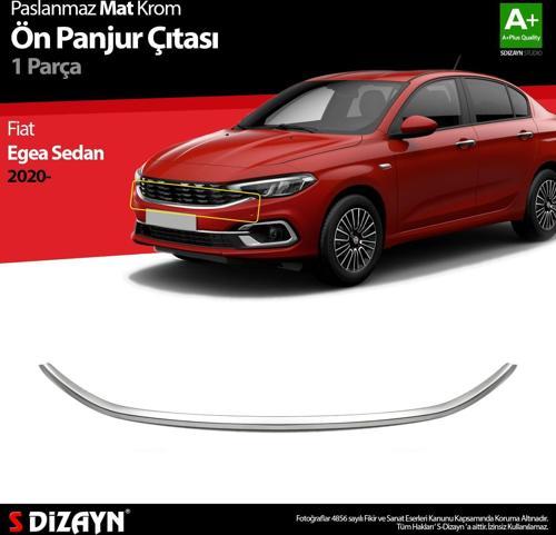 Fiat Egea Sedan Krom Ön Panjur Çıtası 2020 Üzeri Mat Krom