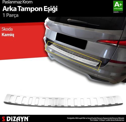 Skoda Kamiq Krom Arka Tampon Eşiği 2019 Üzeri
