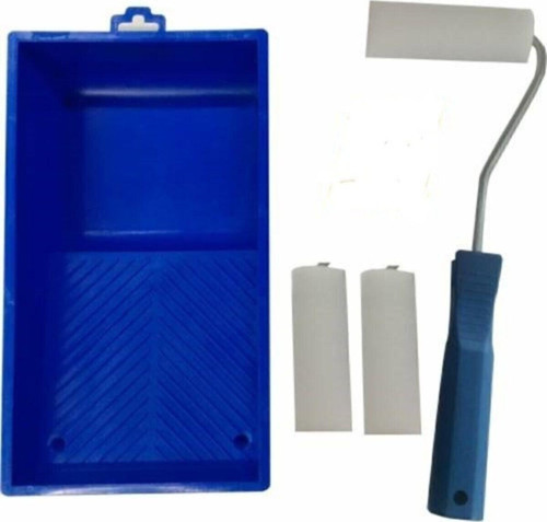 Rulo Tavası Ve Sünger Rulo 10 Cm 3 Lü
