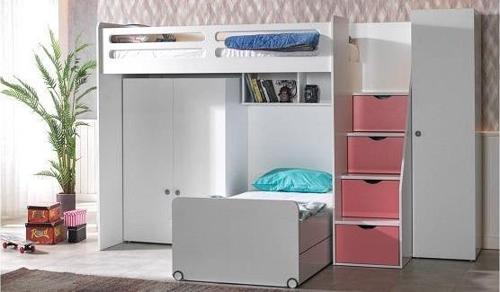 Ranza Urlu SMART 90455 Çekmeceli Merdiven Karyola Yavru Karyola Dolap ElYapm