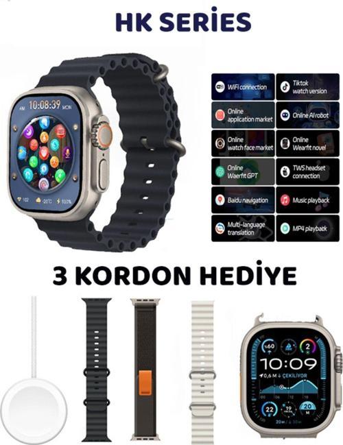 Watch Seri 10 Tüm Telefonlara Uyumlu Hd Amoled Ekran 2.05 90Hz Ekran Tüm Sosyal Medya Bildirimi