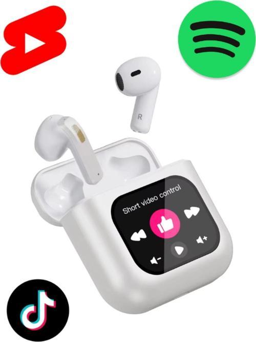 K1 Akıllı Bluetooth Kulaklık Lcd Dokunmatik Ekran Shorts Tiktok Vb. Kontrol Bildirim Okuma