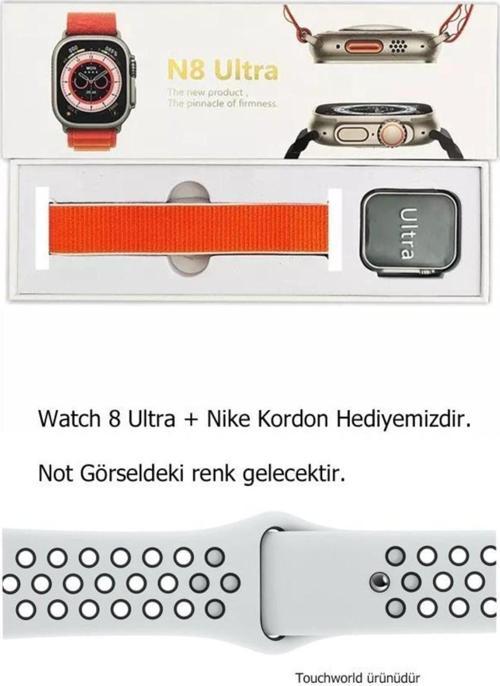 Watch 8 Ultra N8 Akıllı Saat 2.05Hd Ekran Delikli Kordon Hediyeli
