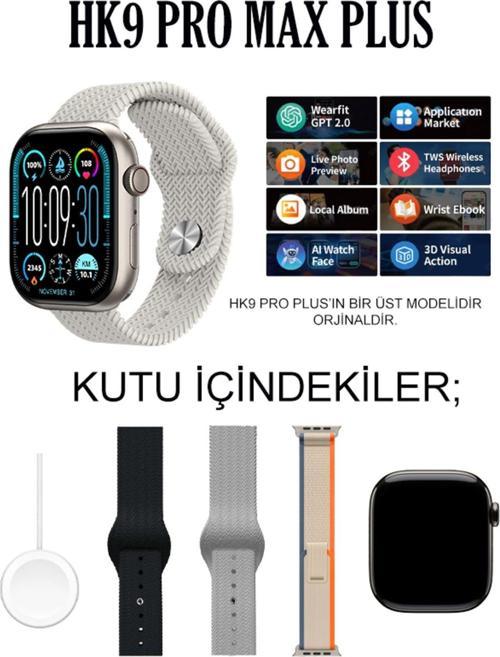 Watch 9 Hk9 Pro Max Plus Son Sürüm Gen4 Yapay Zeka Destekli