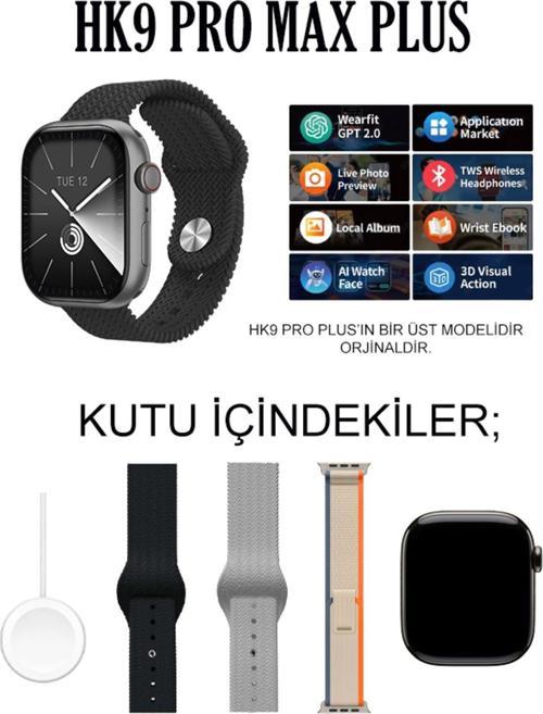 Watch 9 Hk9 Pro Max Plus Son Sürüm Gen4 Yapay Zeka Destekli