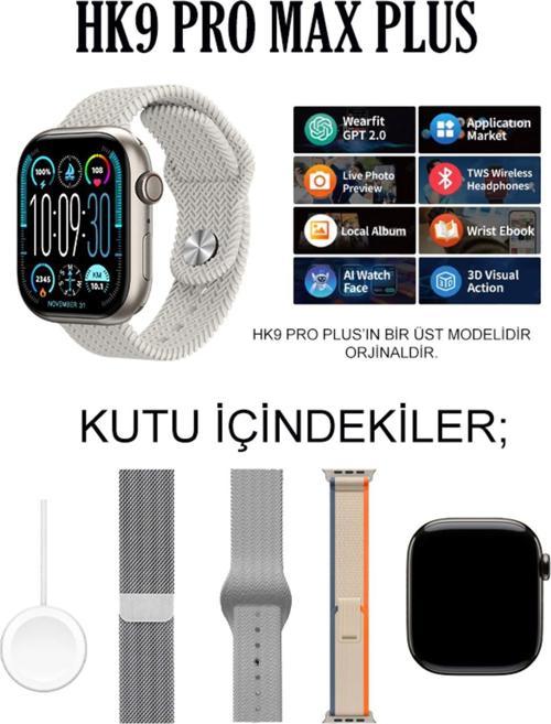 Watch 9 Hk9 Pro Plus 100 Kişi Kayıt Son Sürüm V3 Yapay Zeka Destekli