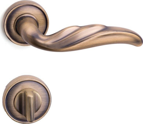 BELİNDA ANTİK BRONZ WC ROZETLİ KAPI KOLU HA155RO14WABM