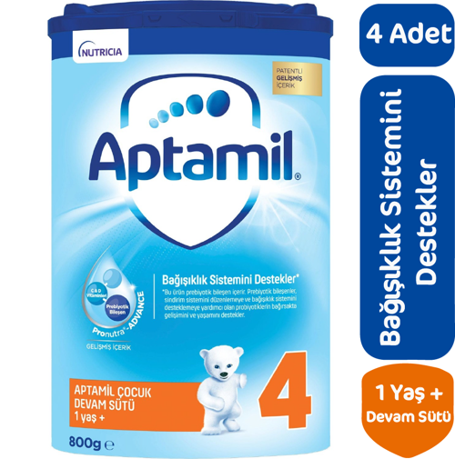 Devam Sütü 4 Numara 800 gr 4 lü Paket