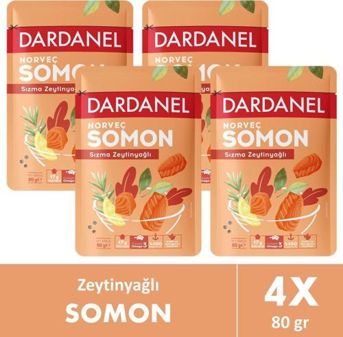 Zeytinyağlı Somon Poşet 80 gr 4 Adet