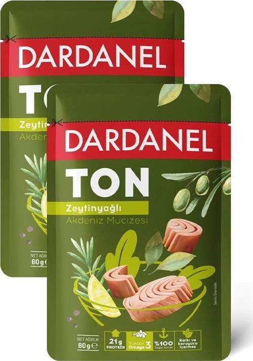Zeytinyağlı Ton Balığı Poşet 80 gr x 2 Adet