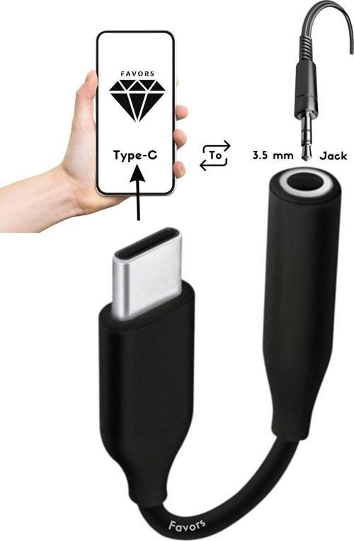 Type-C To Jack 3.5 Mm Kulaklık Dönüştürücü Tüm Type-C Telefon Ile Uyumlu Aux Kablo Converter