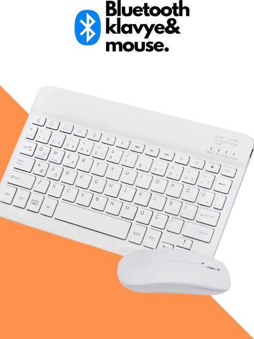 Kablosuz Klavye Ve Mouse Seti Bluetooth'Lu Şarj Edilebilir Windows&İos&Android&Telefon&Tablet Uyumlu