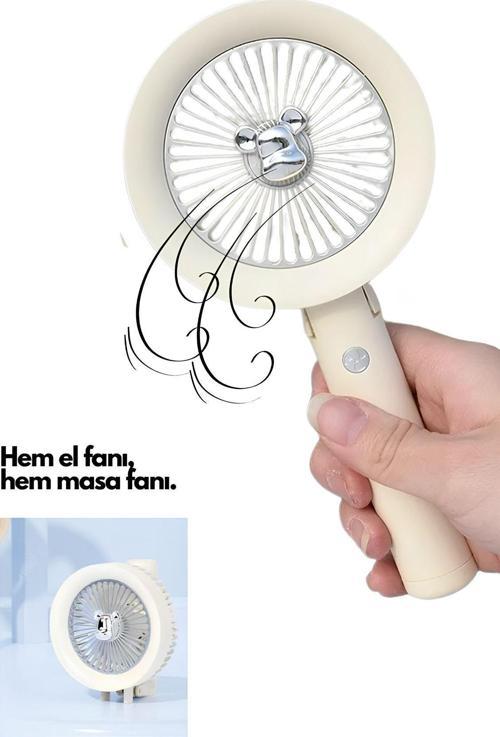 Şarjlı Mini El Fanı Ve Masa Fanı Soğutucu Pervane Taşınabilir Şarj Edilebilir Pratik Mini Vantilatör