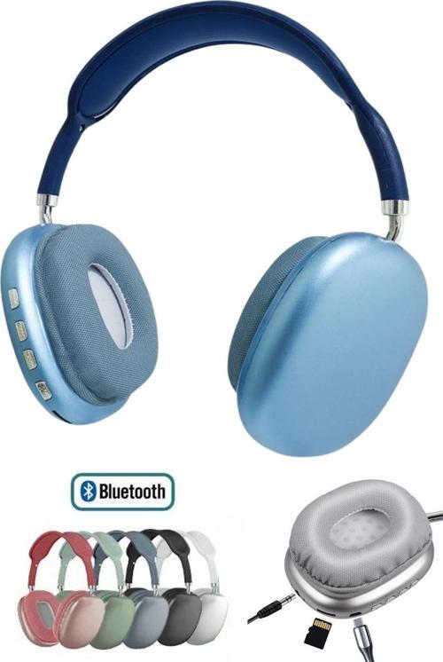 Katlanabilir Kulaküstü Kablosuz Bluetooth Kulaklık Bt5.0 Sd Kart / Aux Girişi Özellikli P9 Kulaklık