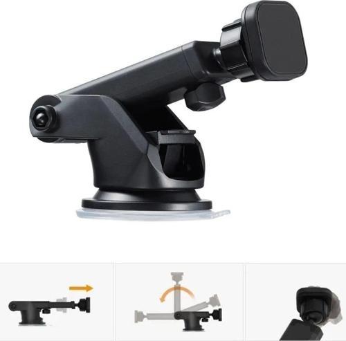 Araç Içi Mıknatıslı Telefon Tutucu Ayarlanabilir Başlık Cam Ve Torpidoya Vantuzlu