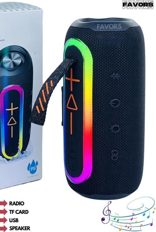 Box Flip Ses Bombası Bluetooth Speaker Sd Kart Usb Girişli Fm Radio