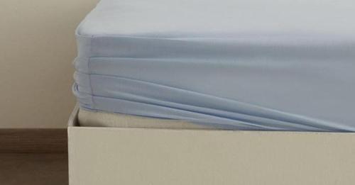 Basic %100 Pamuk King Kişilik Lastikli Çarşaf Mavi