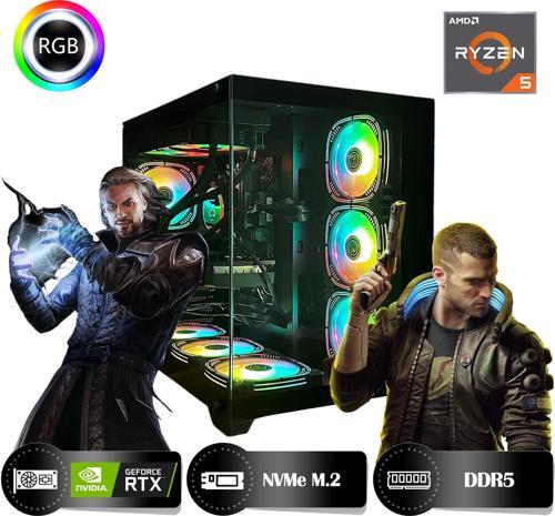 One HRA324070 Ryzen 5 7500F 32GB Ram 1TB Nvme M.2 SSD RTX4070 12GB Masaüstü Oyuncu Bilgisayarı