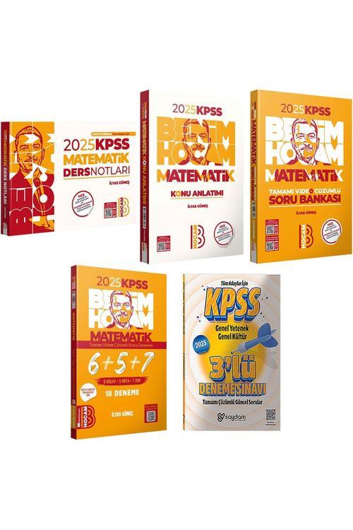 Benim Hocam Yayınları 2025 KPSS Matematik Konu Anlatımı-Ders Notları-Soru Bankası-18 Deneme Seti-2025 GYGK 3 Deneme