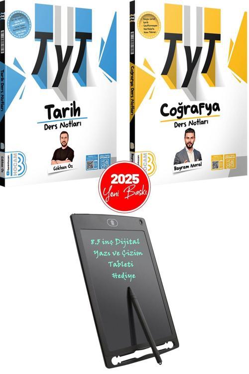 Benim Hocam Yayınları 2025 TYT Tarih ve Coğrafya Ders Notları-8.5" Pilli-Dijital Yazı ve Çizim Tableti Hediye