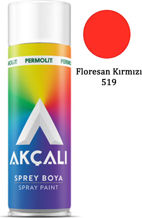 Sprey Boya 519 Floresan Koyu Kırmızı 400ml