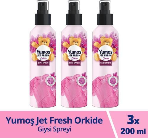 JET FRESH GİYSİ SPREYİ ORKİDE 200 ML 3 ADET