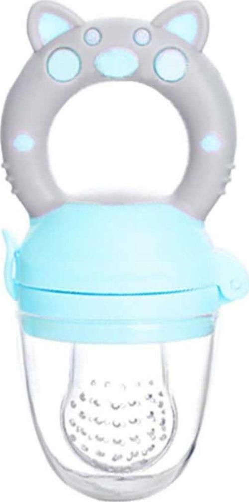 Figürlü Ve Kapaklı Meyve Emziği - Mavi