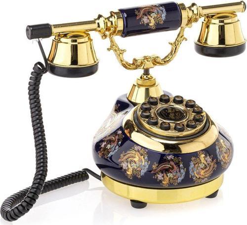 Damla Kobalt Porselen Tuşlu Telefon