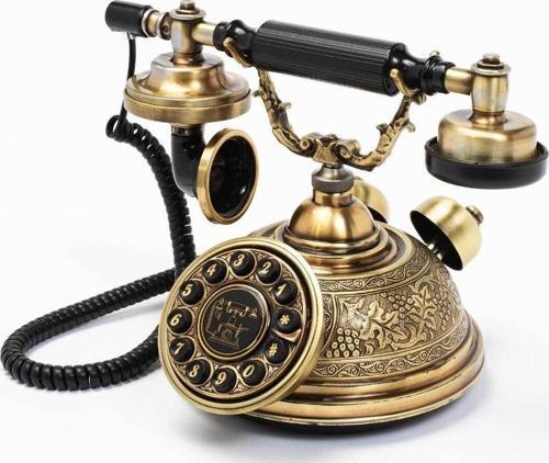 El Dekorlu Kubbe Eskitme Klasik Tuşlu Telefon