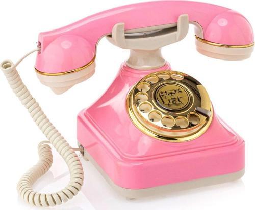 Pembe Çevirmeli Klasik Telefon