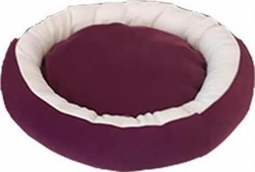 Simit Kedi ve Küçük Irk Köpek Yatağı Mor Beyaz