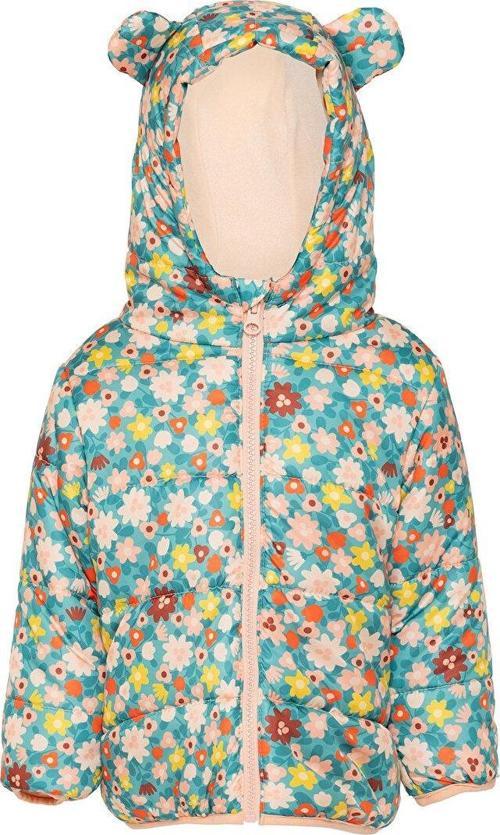 HelloBaby Basic Çiçek Baskılı Kulaklı Kapüşonlu Mont Kız Bebek