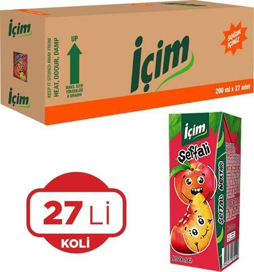 Meyve Suyu Şeftali 200 Ml x 27 Adet