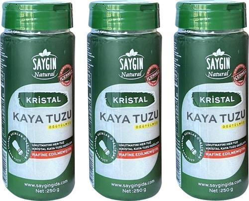 Öğütülmüş Kaya Tuzu 250 gr Tuzluklu x 3 Adet