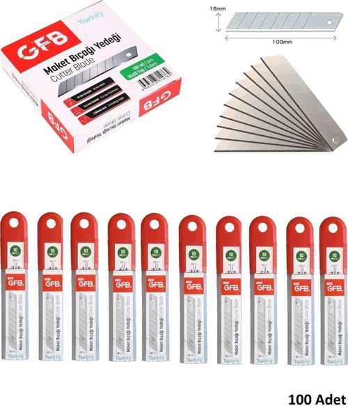 Falçata Yedek Bıçağı Gfb 100Lü Maket Bıçağı Yedeği 0.5Mm