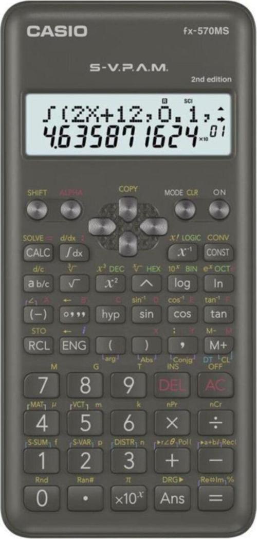Scientific Hesap Makinesi Fx-570Ms-2-W-Dt-W