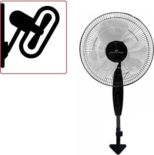 Duvar Için Hava Vantilatörü 90 Derece Döner Kafa Duvar Montajlı Pervane 40Cm 55W Siyah Fan