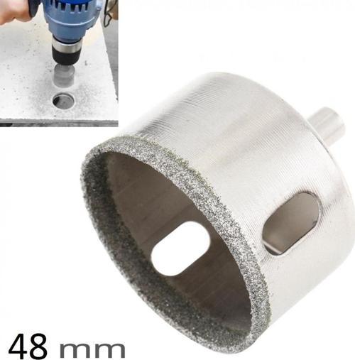 Cam Mermer Granit Delme Pancı 48Mm Matkap Için Elmaslı Delik Karot