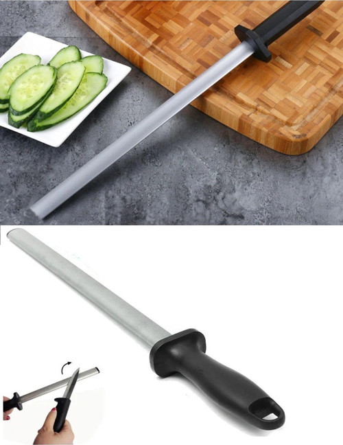 Bıçak Satır Nacak Bileme Yassı Masat Paslanmaz Krom Oval 37Cm