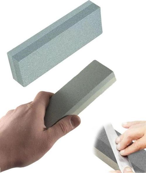 Bileme Taşı Çift Kumlu Bıçak Satır Nacak Balta Bileme Taşı 20Cm