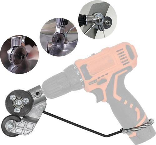 0185 Şarjlı Matkaplar Için Metal Plaka Ve Sac Kesme Aparatı