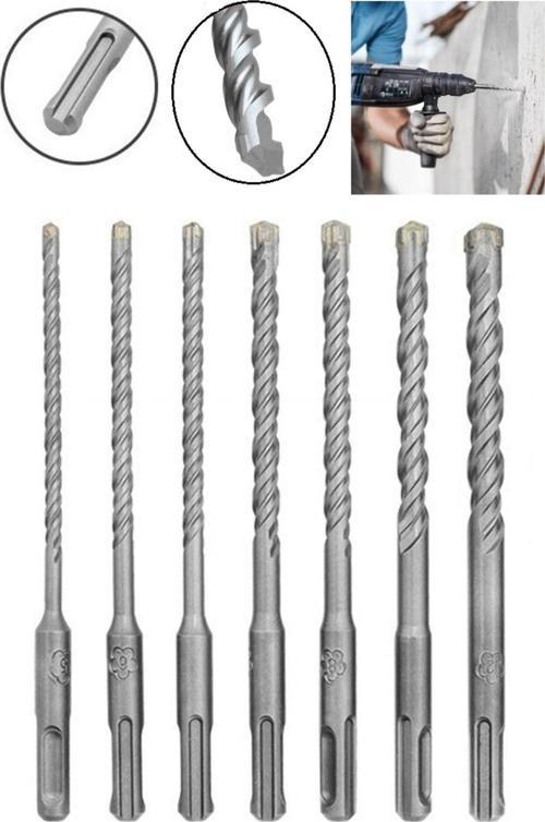 Kırıcı Delici Hilti İçin Sds Plus Matkap Ucu Seti 7 Parça 6Mm-12Mm