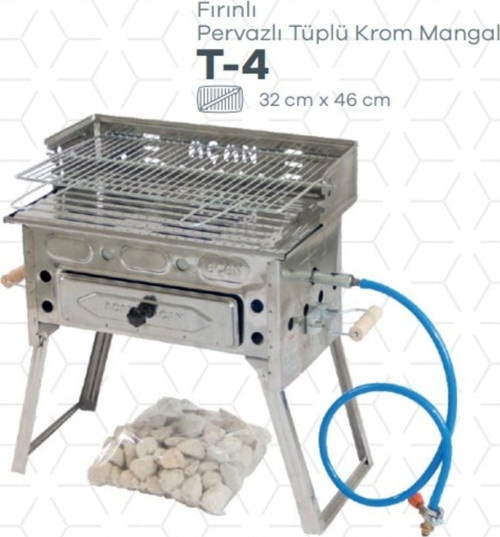 Açan A Kalite Tüplü Ve Fırınlı Mangal