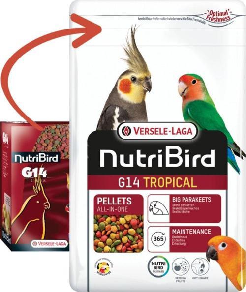 Nutrıbırd G14 Tropıcal Paraket Pelet Yem 1Kg Orijinal Paketten Bölme