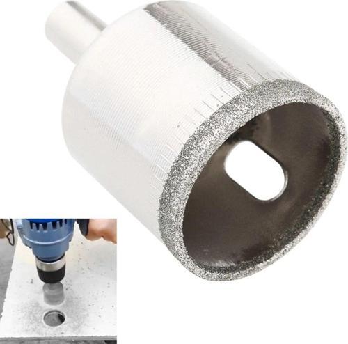 Mermer Granit Fayans Porselen Cam 32Mm Yuvarlak Delme Pancı Elmas Uçlu Delik Açma Karot Matkap Ucu
