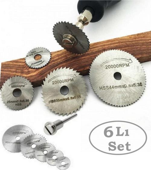 Dremel Matkap Testere Diski 6 Parça Set Ince Kesim Mini Testere Hobi Testeresi Matkap Ucu Testeresi