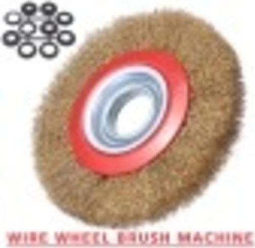Taşlama Motoru Çelik Fırçası 175Mm Spiral Sarı Tel Fırça Kir Pas Yağ Sökme Parlatma Fırçası